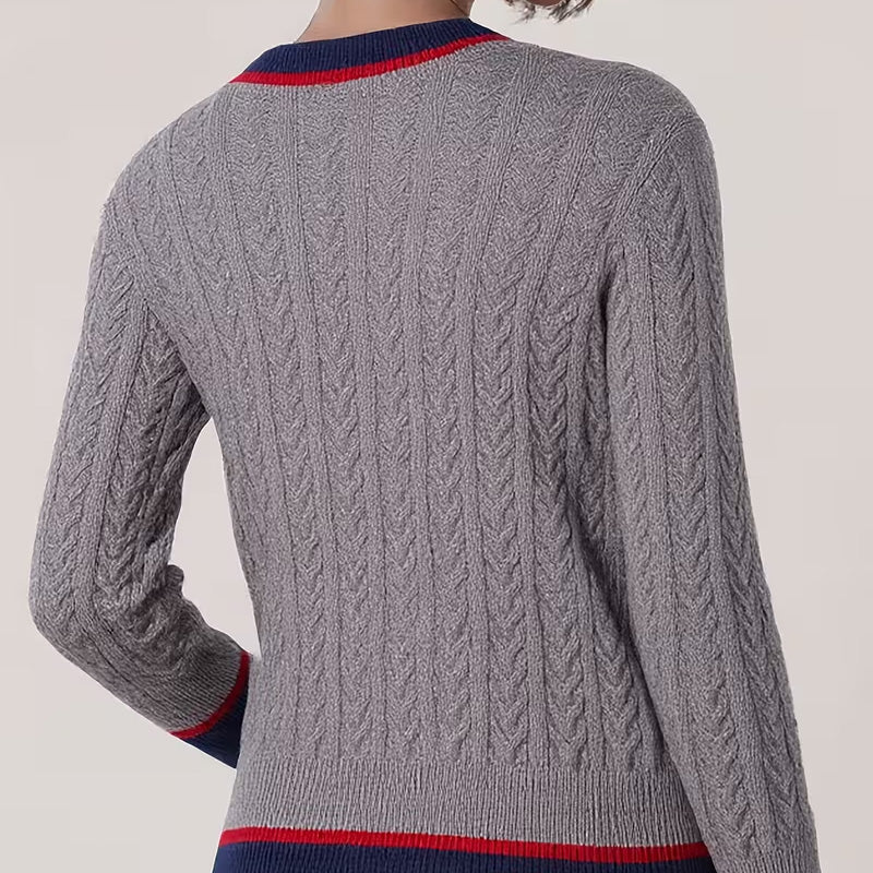 Harper kabelstrikcardigan