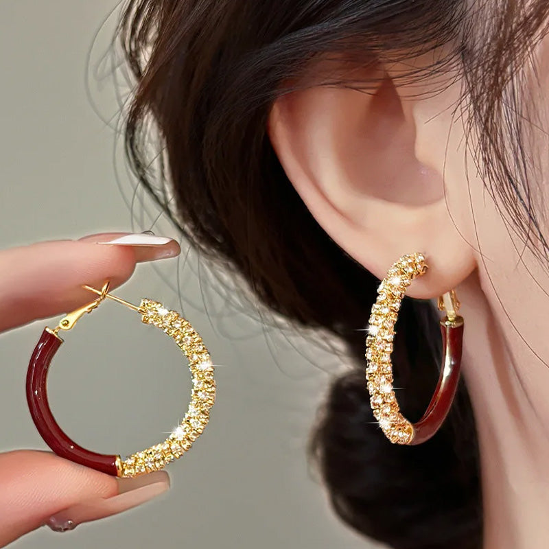 Lora | Glitter Hoops