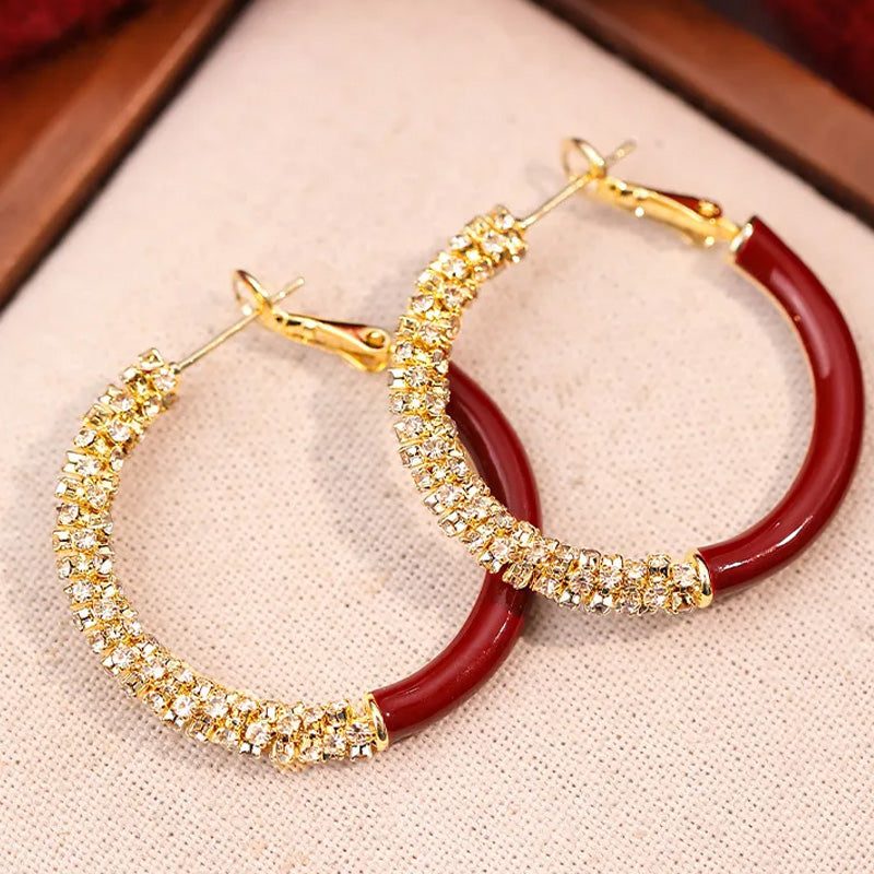 Lora | Glitter Hoops