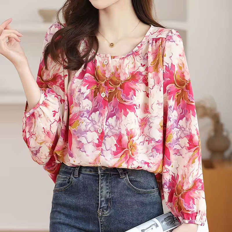 Lily | Blomsterprint bluse