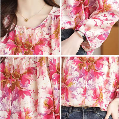 Lily | Blomsterprint bluse