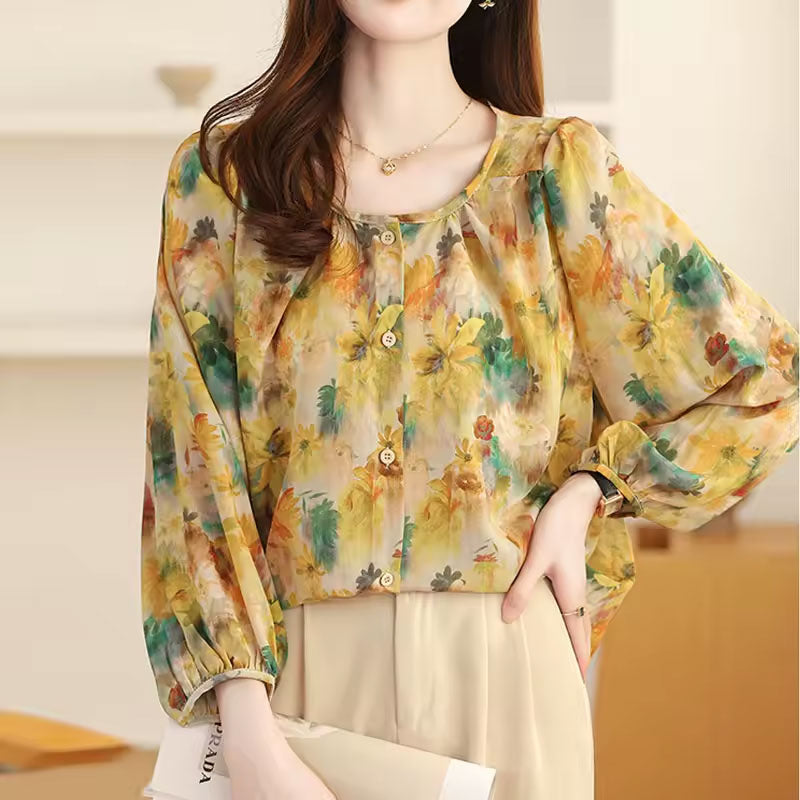 Lily | Blomsterprint bluse