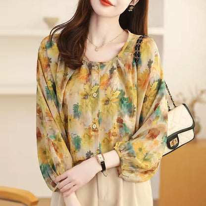 Lily | Blomsterprint bluse