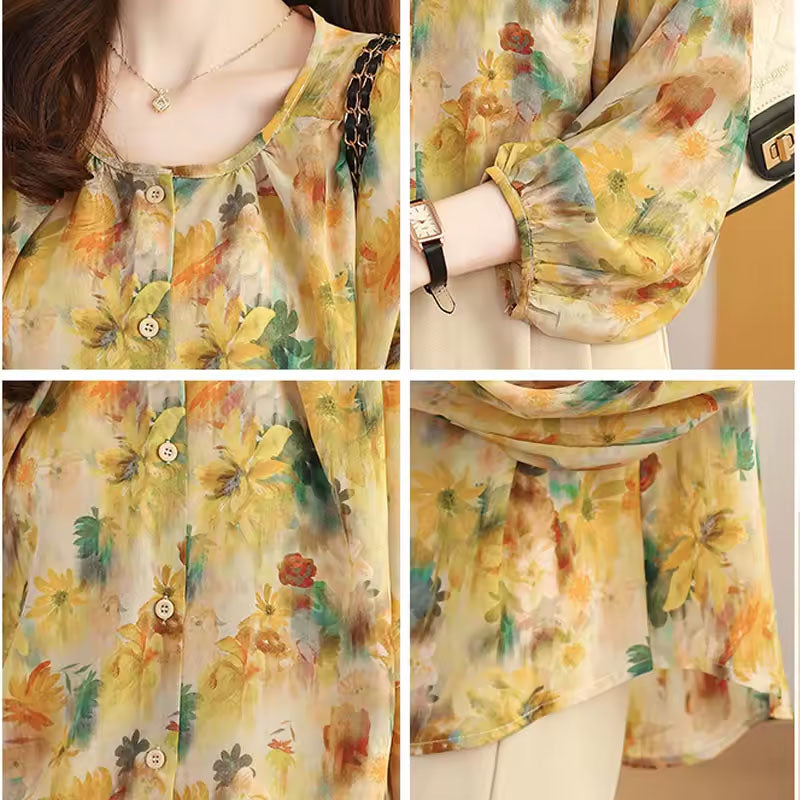 Lily | Blomsterprint bluse