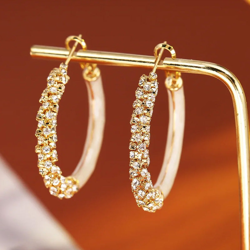 Lora | Glitter Hoops