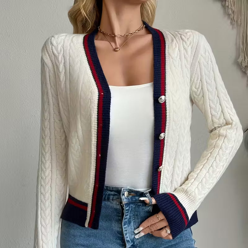 Harper kabelstrikcardigan
