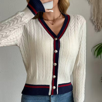 Harper kabelstrikcardigan