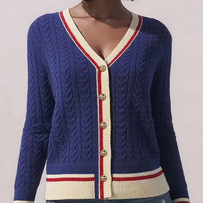 Harper kabelstrikcardigan