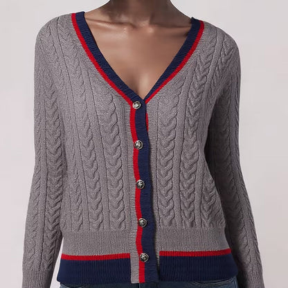 Harper kabelstrikcardigan