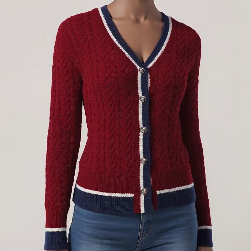Harper kabelstrikcardigan