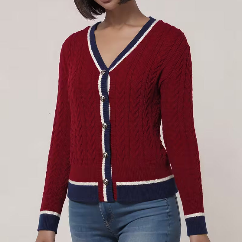 Harper kabelstrikcardigan