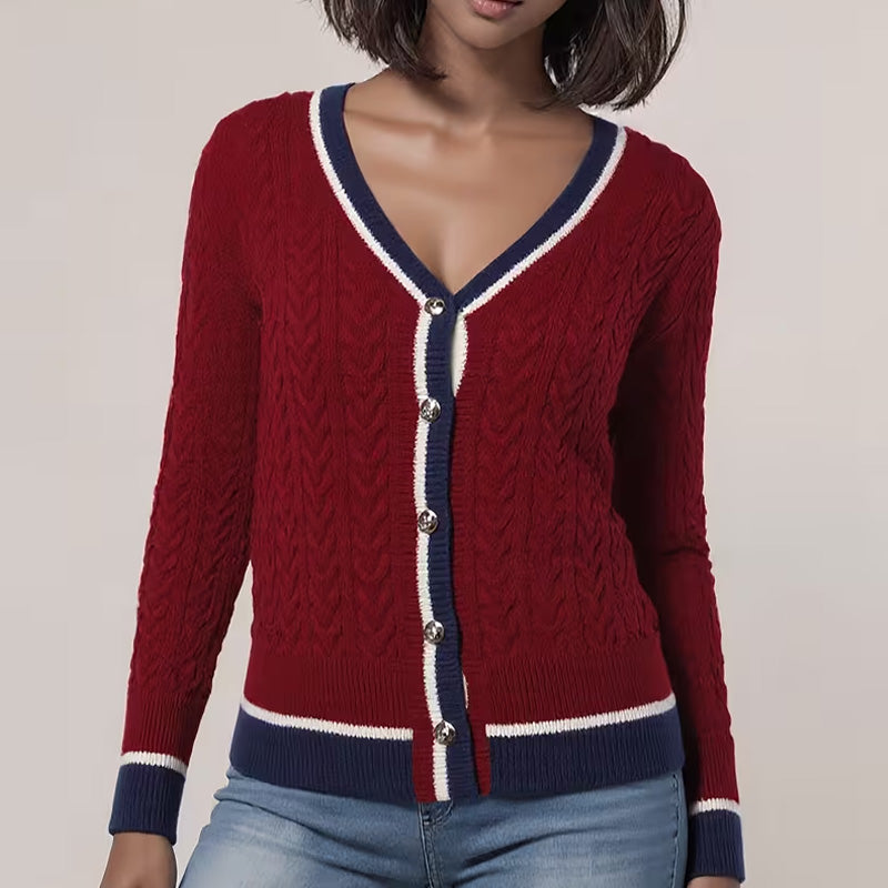 Harper kabelstrikcardigan