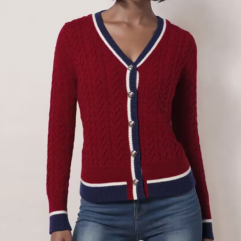 Harper kabelstrikcardigan