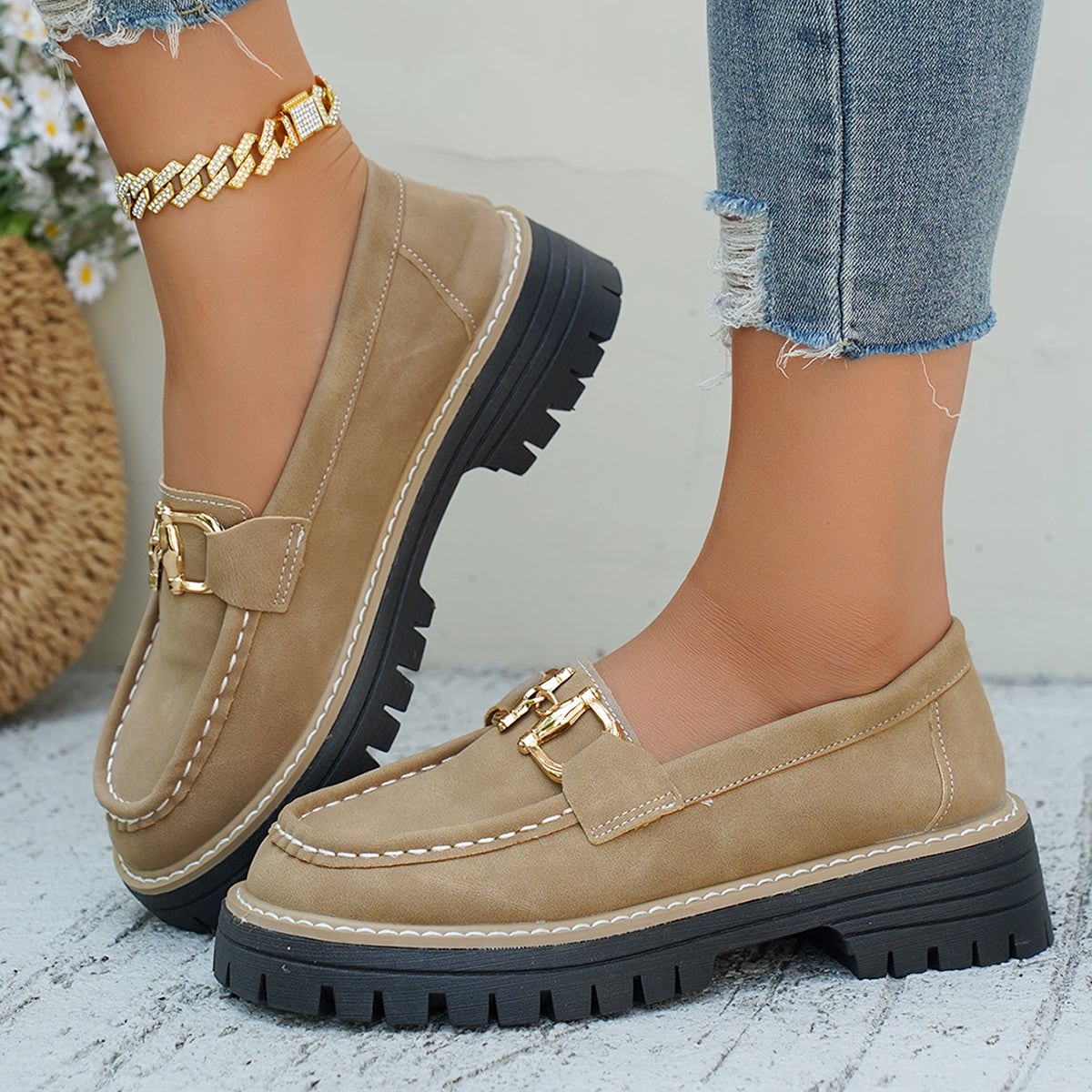 Olivia | Plateau-loafers