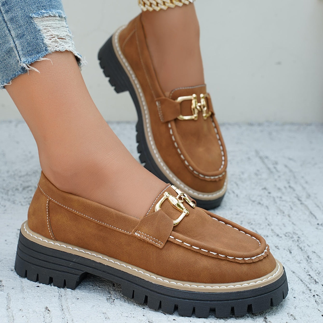 Olivia | Plateau-loafers